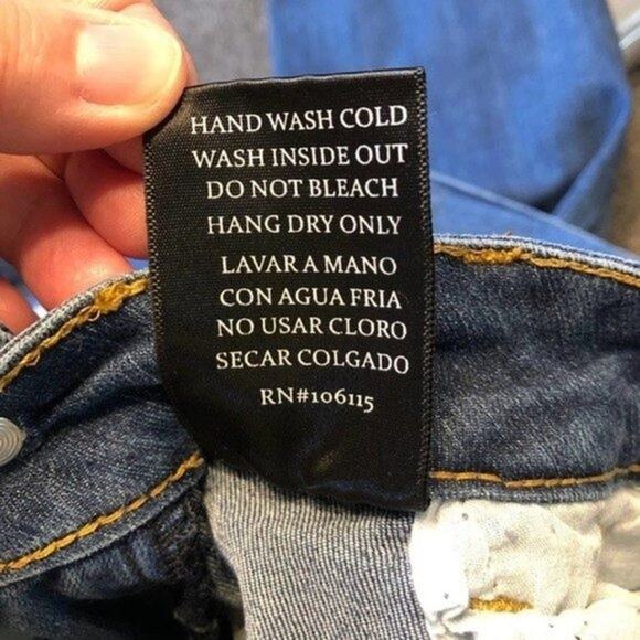 BUS STOP Jeans Medium Wash Distressed Skinny Raw Hem Stretch Jeans Juniors 9/29 - Picture 6 of 12